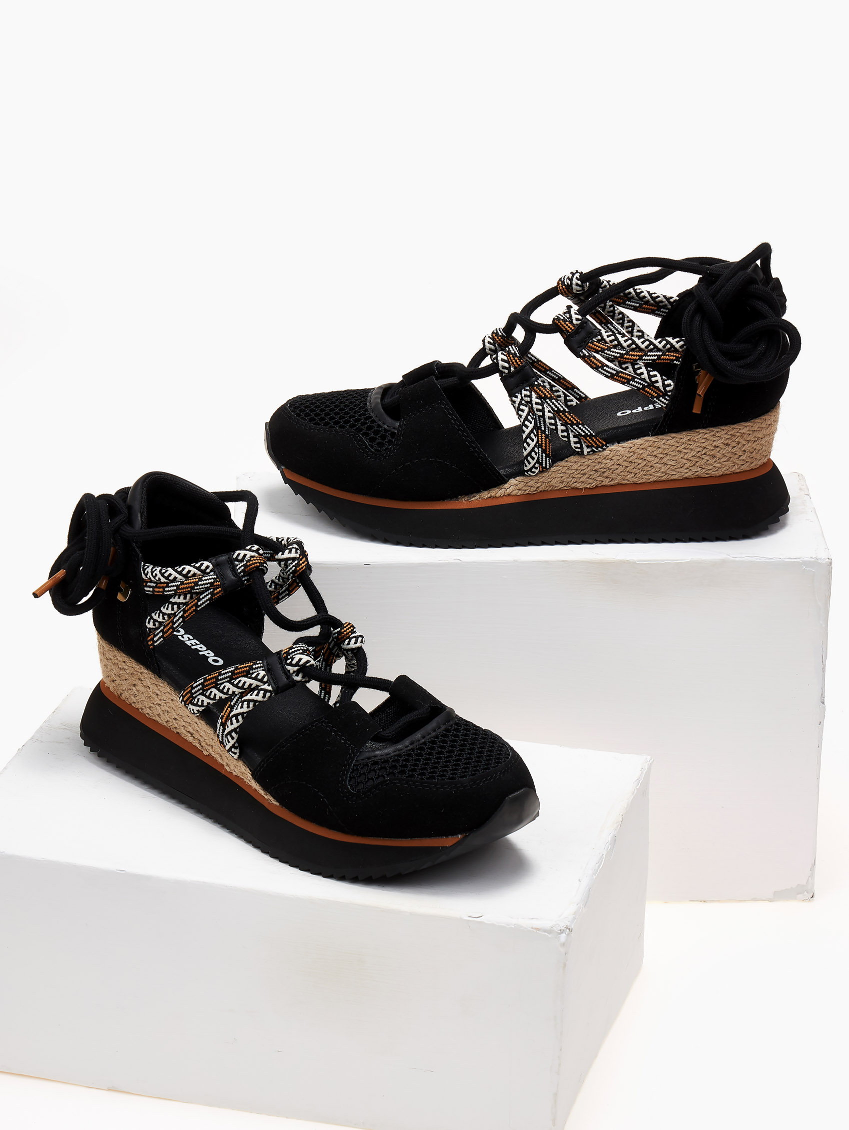 Sneakers wedges ανοιχτά GIOSEPPO - Μαύρο φωτογραφία