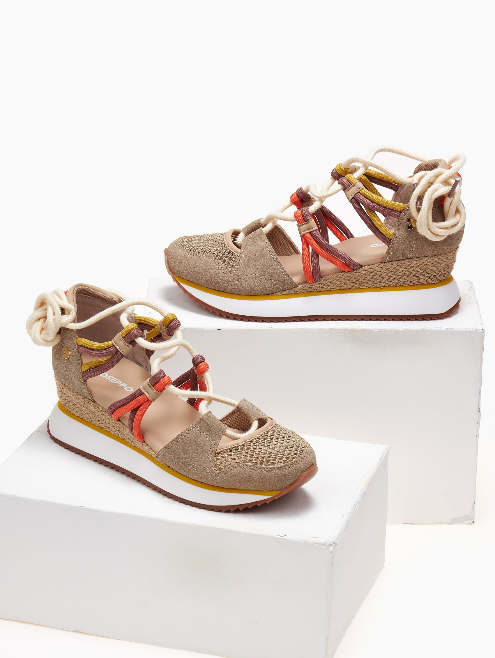 Sneakers wedges ανοιχτά GIOSEPPO - Μπεζ φωτογραφία