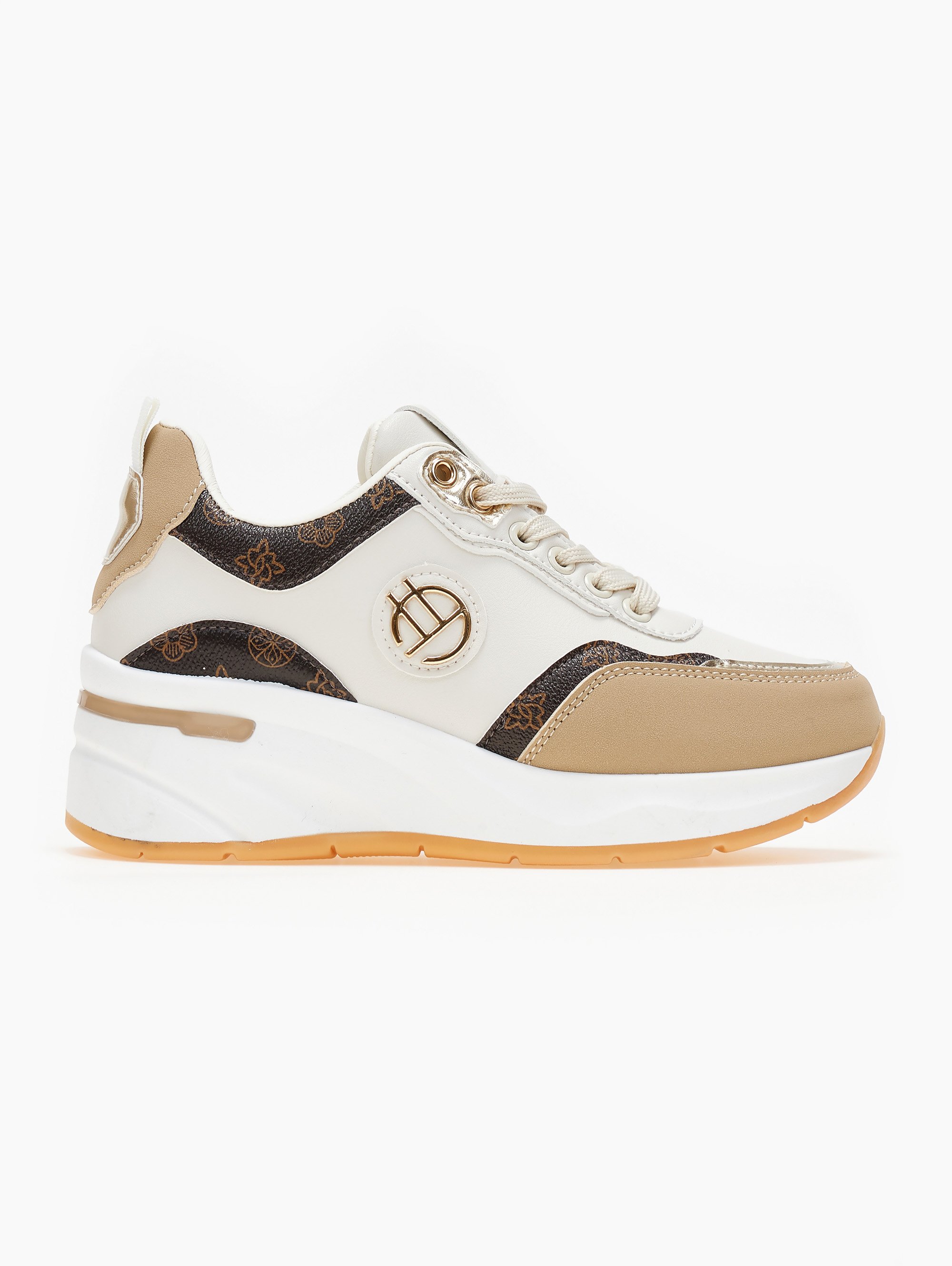 The Fashion Project Sneakers wedges με σχέδιο - Μπεζ