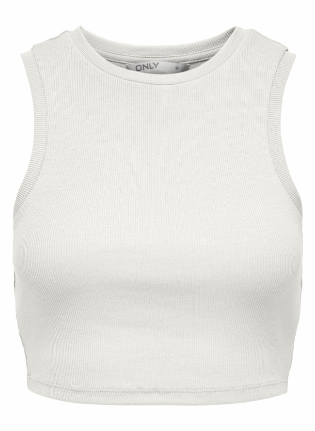 Αμάνικο crop top Only 15282771 - Ζαχαρί