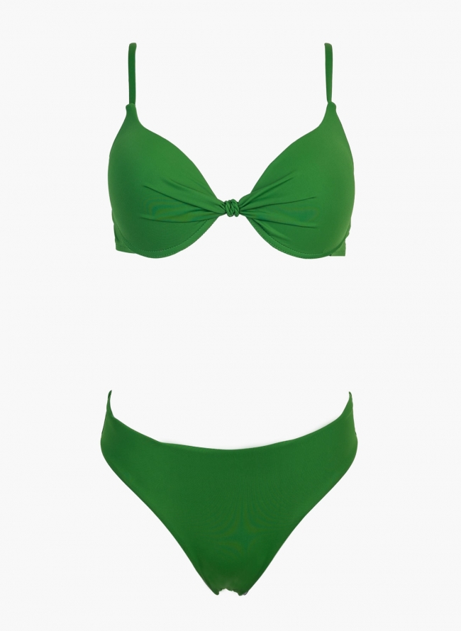 Bikini set με σταθερή ενίσχυση - Πράσινο