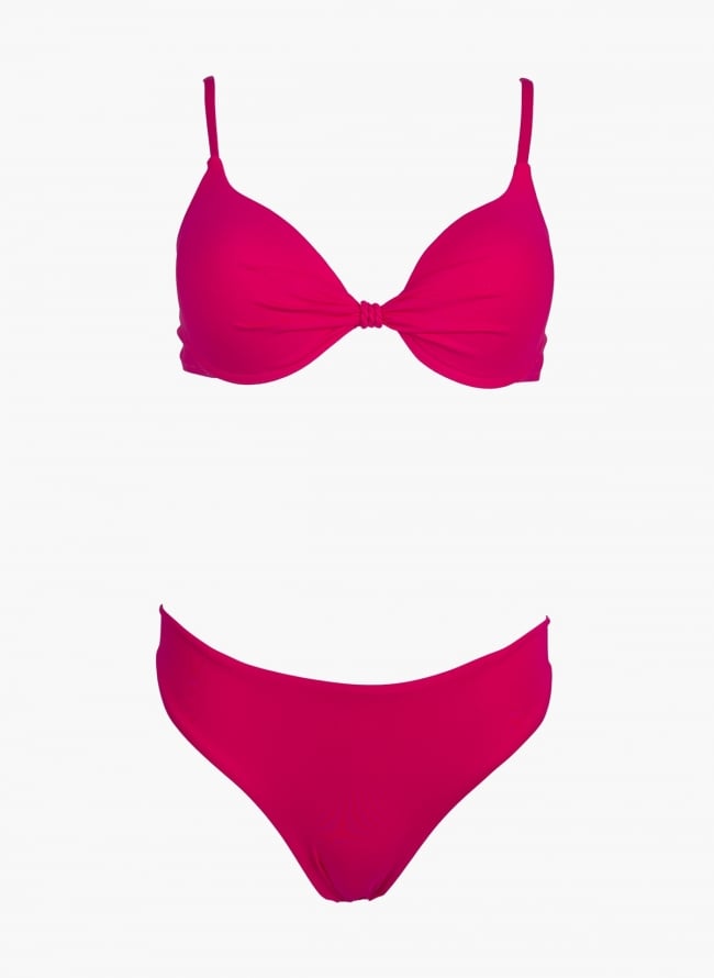 Bikini set με σταθερή ενίσχυση - Magenta