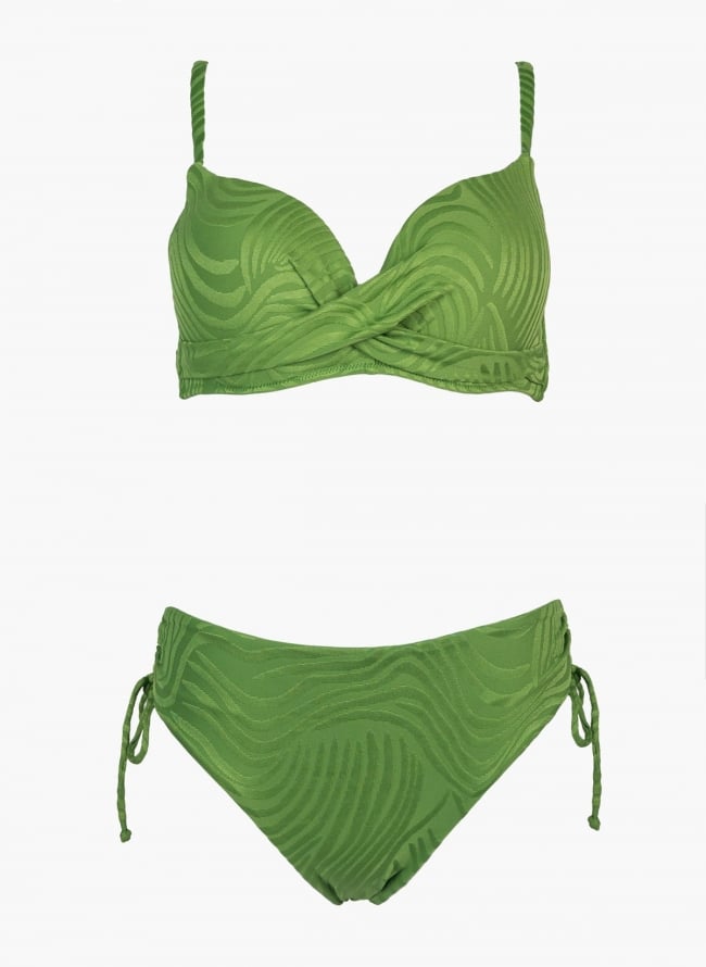 Bikini set με σχέδιο - Χακί