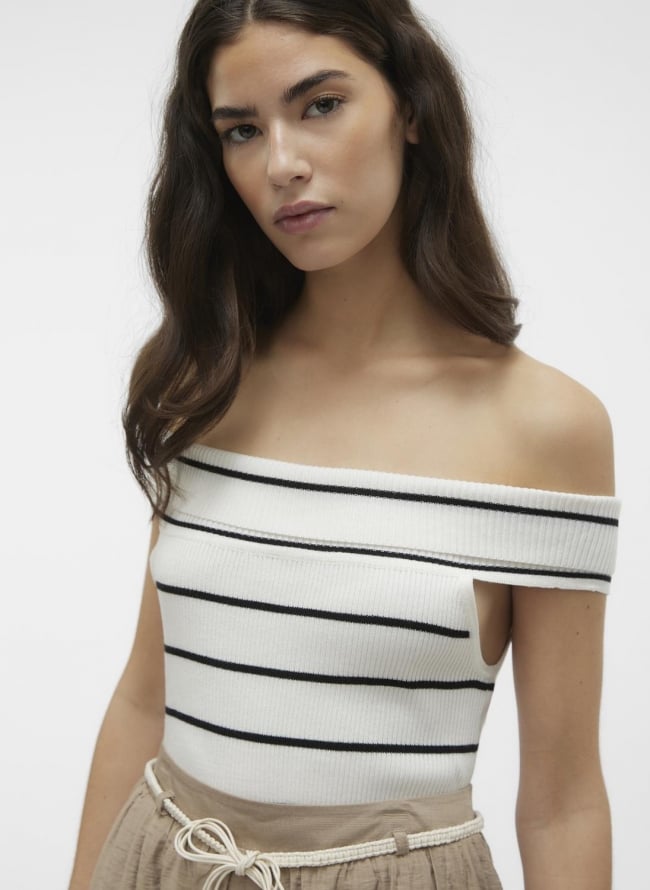 Crop top strapless Vero Moda 10309488 - Ζαχαρί