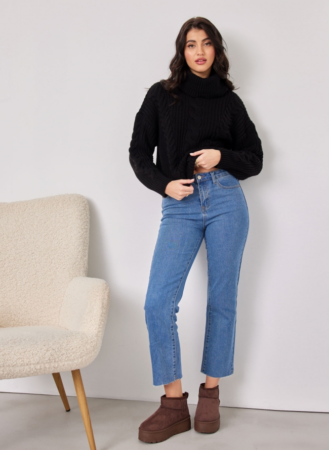Παντελόνι τζιν cropped - Μπλε jean