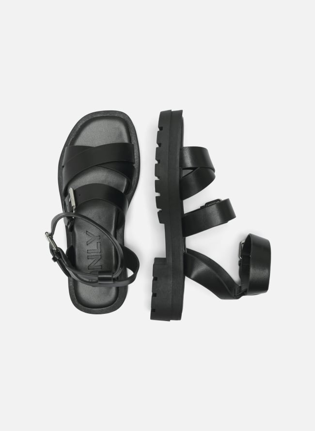 Flatforms σανδάλια crossover Only 15341272 - Μαύρο