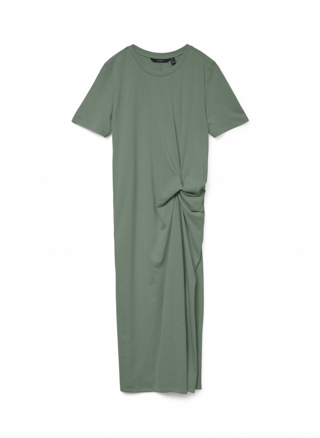 Φόρεμα με κόμπο Vero Moda 10327090 - Χακί