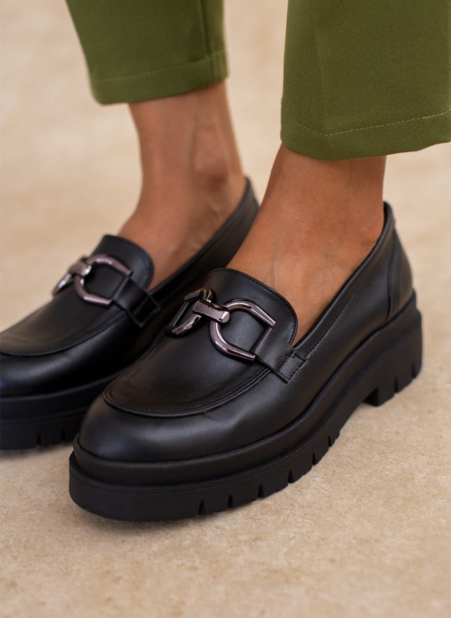 Loafers chunky estil - Μαύρο