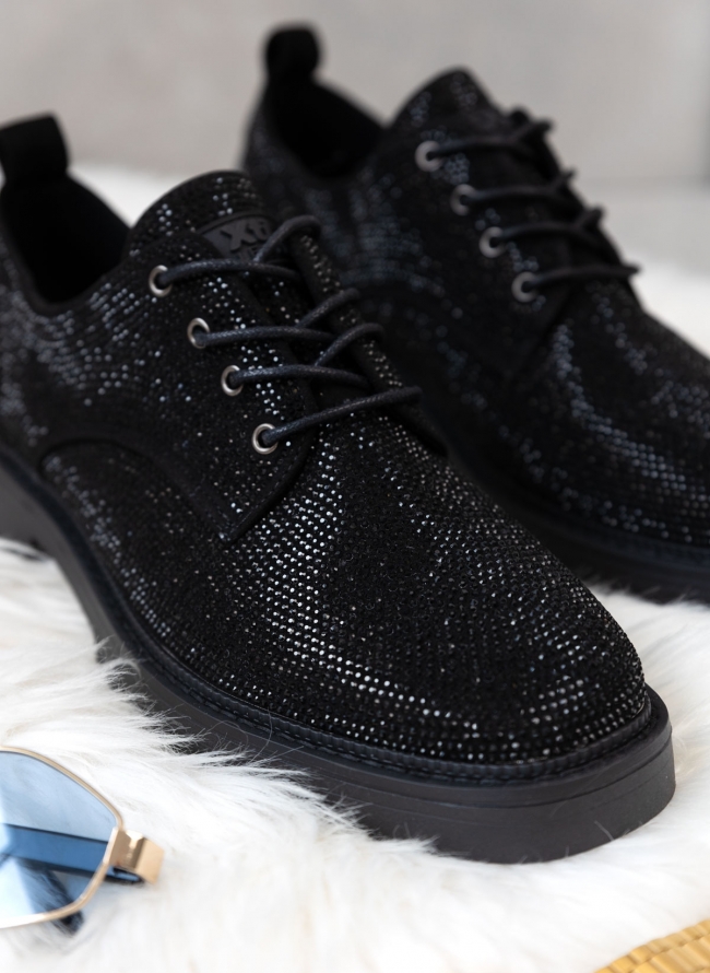 Loafers με strass Xti 142124 - Μαύρο