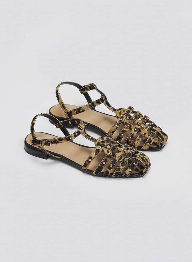 Μπαλαρίνες ponyskin με print Gioseppo - Leopard