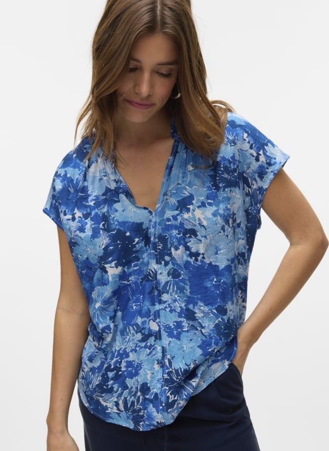 Μπλούζα κοντομάνικη Vero Moda 10329371 - Μπλε