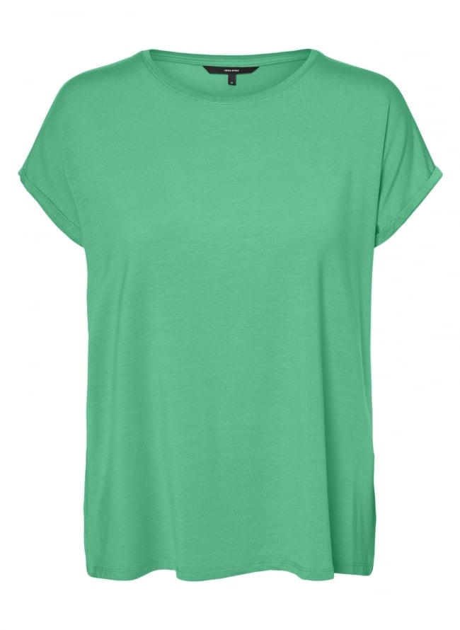 Μπλούζα με λεπτό ρεβέρ στα μανίκια Vero Moda Curve 10285451 - Πράσινο