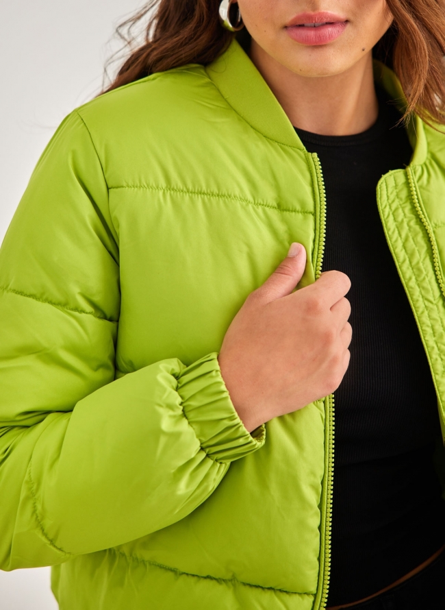 Μπουφάν bomber καπιτονέ VERO MODA 10289879 - Lime