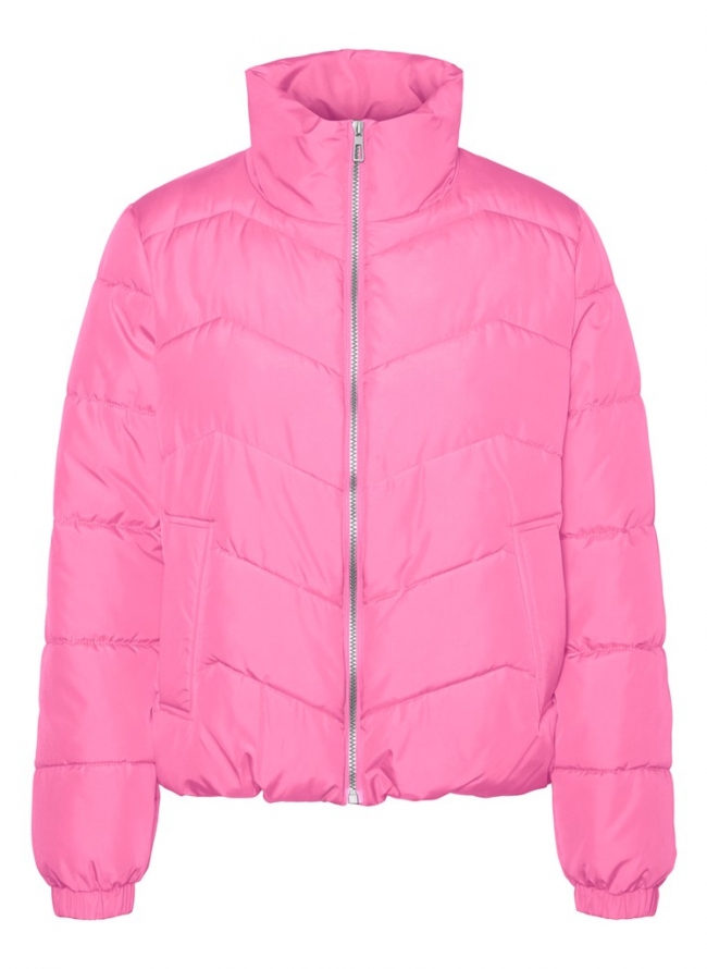 Μπουφάν puffer με ψηλό γιακά VERO MODA 10289824 - Ροζ