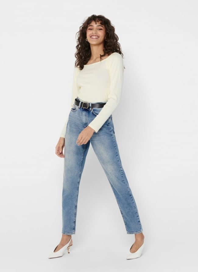 Παντελόνι τζιν regular Veneda ONLY 15193864 - Μπλε denim