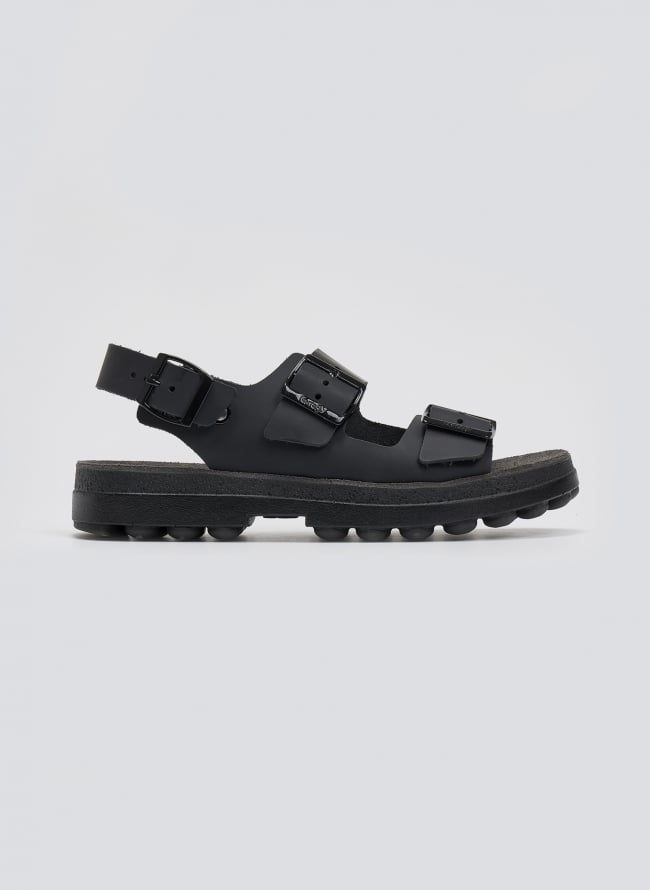Σανδάλια δερμάτινα flatforms με τοκάδες MILLIE FANTASY SANDALS - Μαύρο