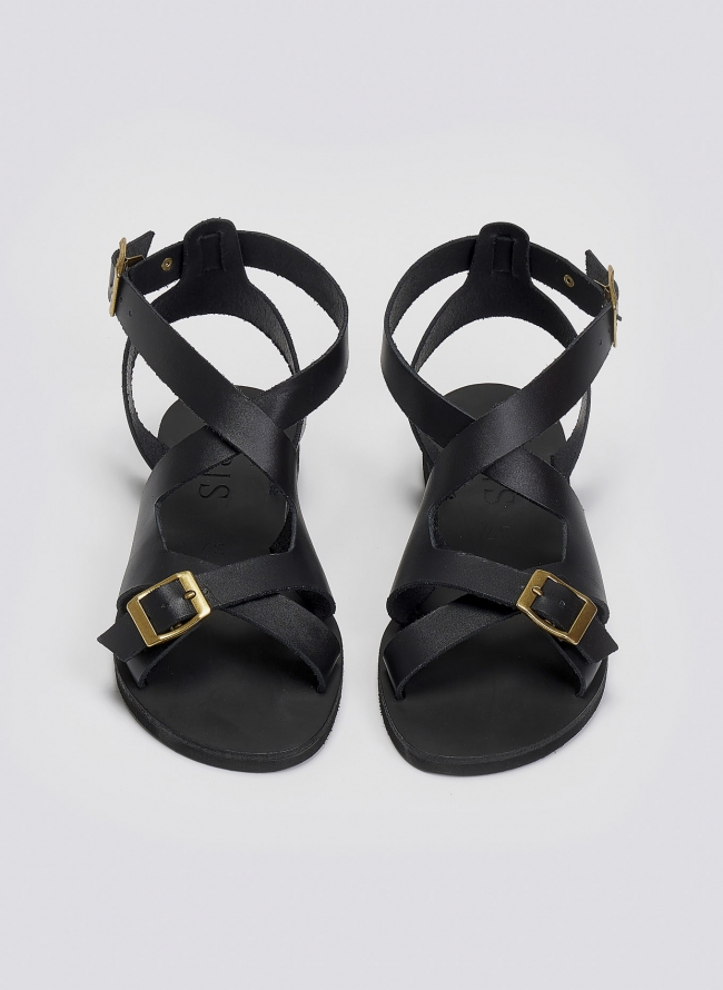 Σανδάλια δερμάτινα Iris Sandals - Μαύρο