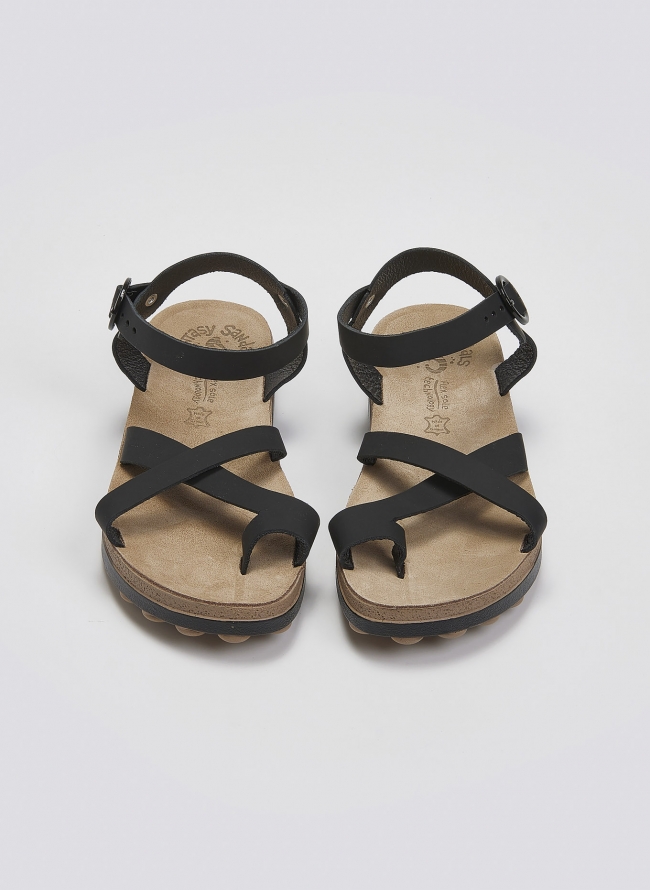 Σανδάλια flatforms nubuck RIVER FANTASY SANTALS - Μαύρο