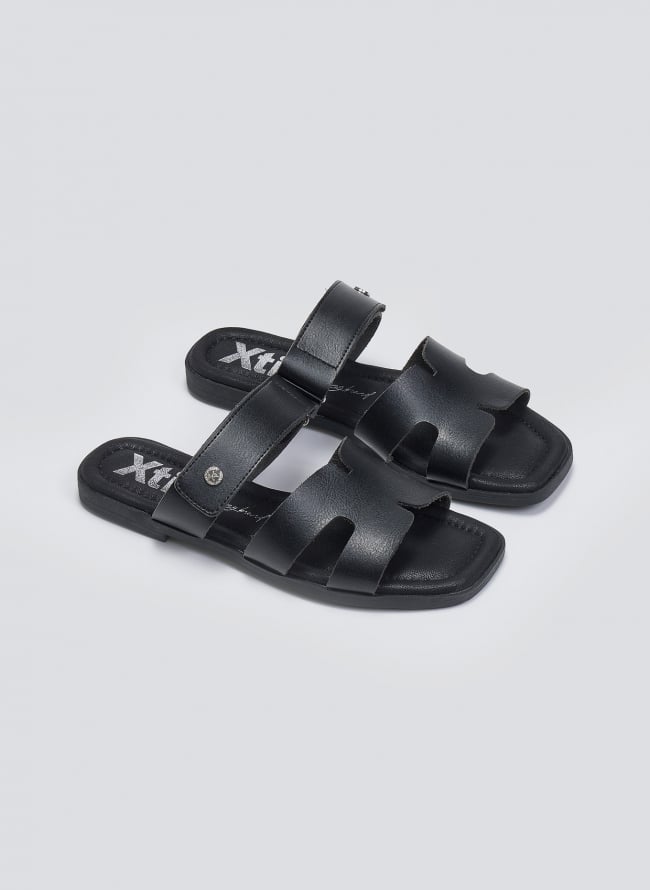 Σανδάλια με velcro Xti 14420 - Μαύρο