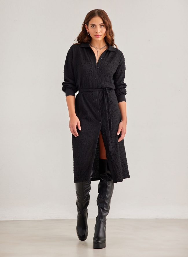 Φόρεμα με ζώνη Vero Moda 10295144 - Μαύρο