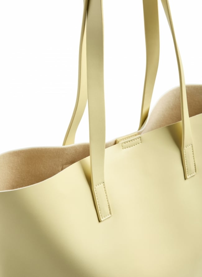 Shopper τσάντα PIECES 17159557 - Κίτρινο