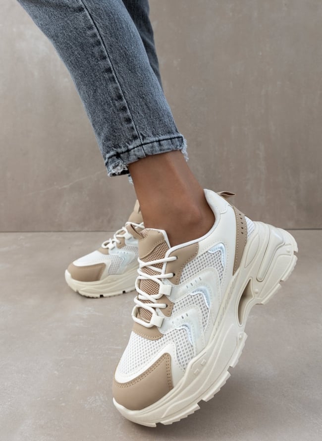 Sneakers chunky σε συνδυασμούς χρωμάτων - Τάουπε