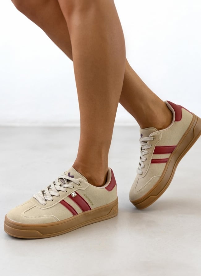 Sneakers με ρίγες Xti 143483 - Μπεζ