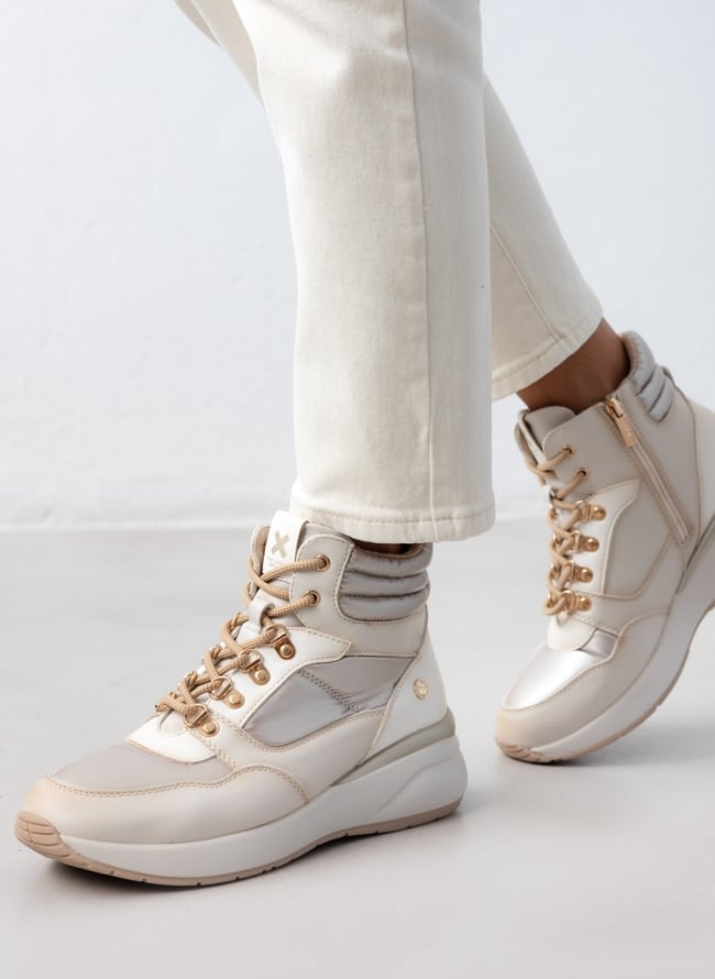 Sneakers μποτάκια Xti 142922 - Μπεζ