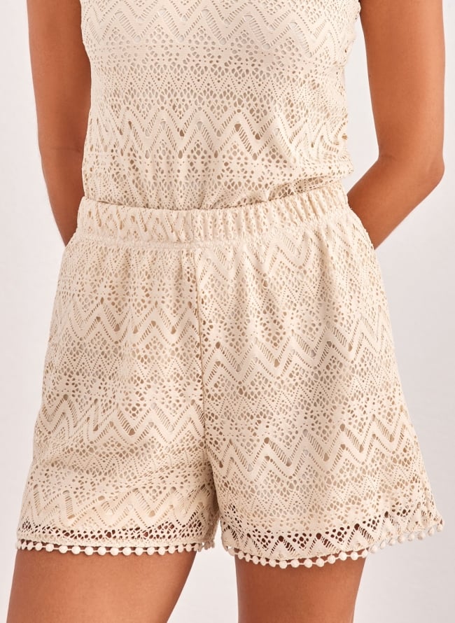 Σορτς boho Vero moda 10304458 - Μπεζ