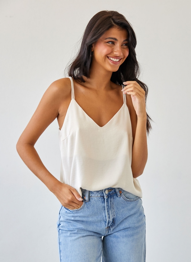 Μπλουζάκι με διπλό ραντάκι Vero Moda 10298788 - Ζαχαρί