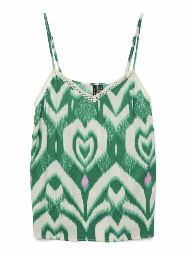 Τοπ ραντάκι με tie dye print Vero Moda 10323627 - Πράσινο