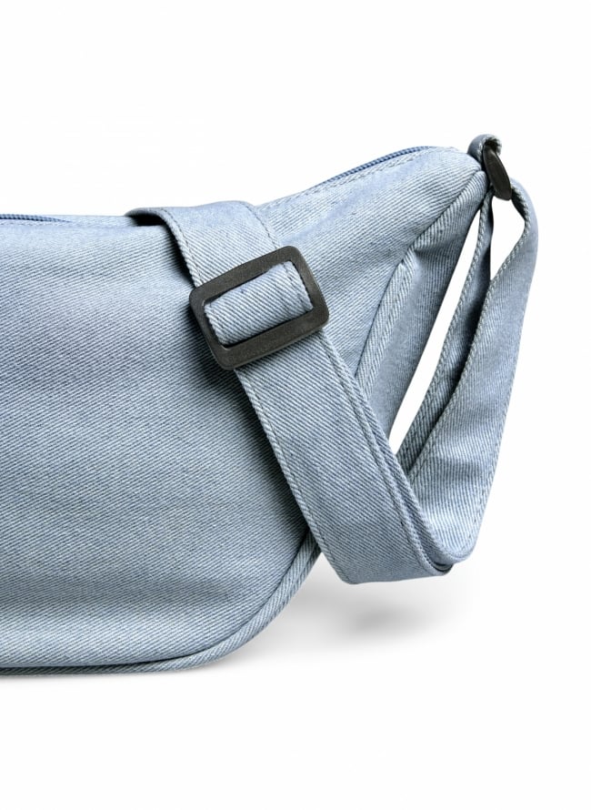 Τσάντα χιαστί denim PIECES 17160993 - Μπλε denim