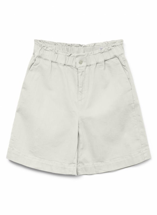 Βερμούδα με frilled λάστιχο Vero Moda 10323776 - Λευκό