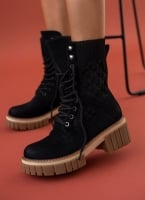 Αρβυλάκια suede με σχέδιο κάλτσα ERYNN
