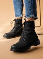 Αρβυλάκια suede με τρακτερωτή σόλα
