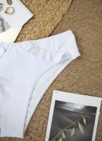 Basic bikini slip με βολάν