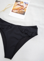 Basic bikini slip με βολάν