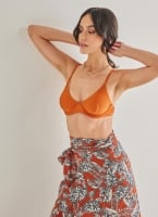 Basic bikini top με μπανέλα