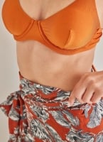 Basic bikini top με μπανέλα