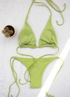 Basic bikini τριγωνάκι με κορδόνια