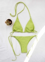 Basic bikini τριγωνάκι με κορδόνια