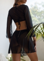 Beachwear σετ ρούχων διαφάνεια