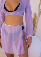 Beachwear σετ ρούχων διαφάνεια