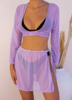 Beachwear σετ ρούχων διαφάνεια