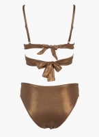 Bikini Set lurex με ψηλόμεσο slip