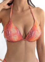 Bikini set με print και διακριτικό glitter