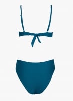 Bikini Set ribbed με ψηλόμεσο σλιπ