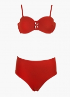 Bikini set ριμπ με corset σλιπ
