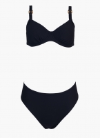 Bikini set ριμπ με μεταλλικούς κρίκους
