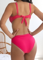 Bikini set ριμπ με μεταλλικούς κρίκους